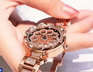 VIBE STEEL CHAIN WOMEN ROTATING WATCH